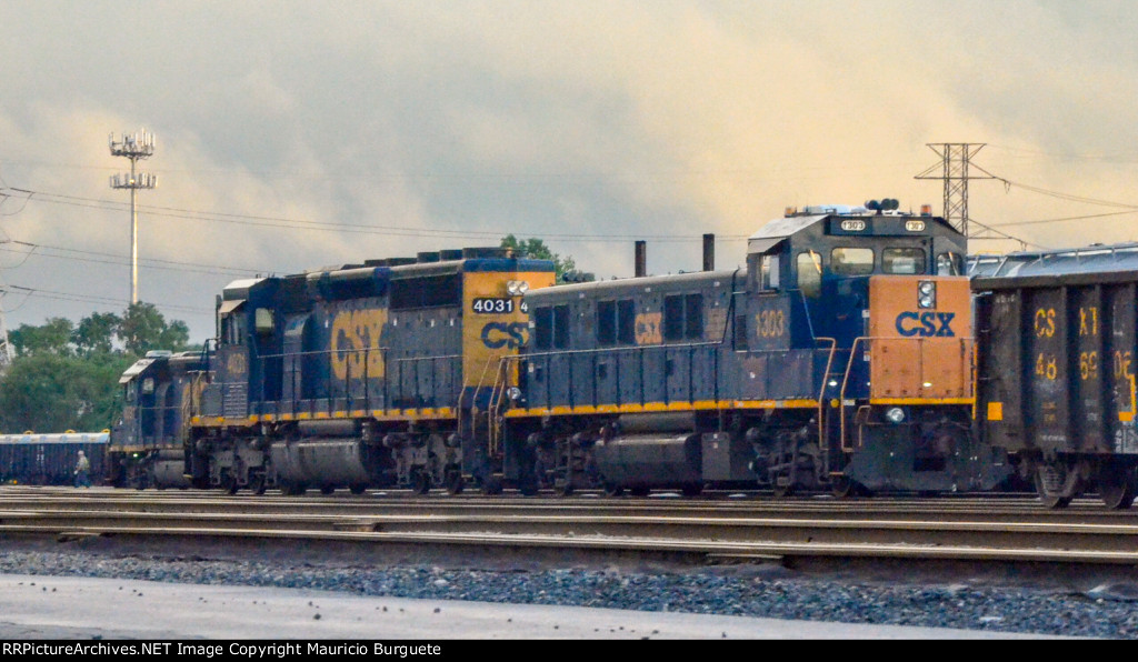 CSX Locomotives in the Yard